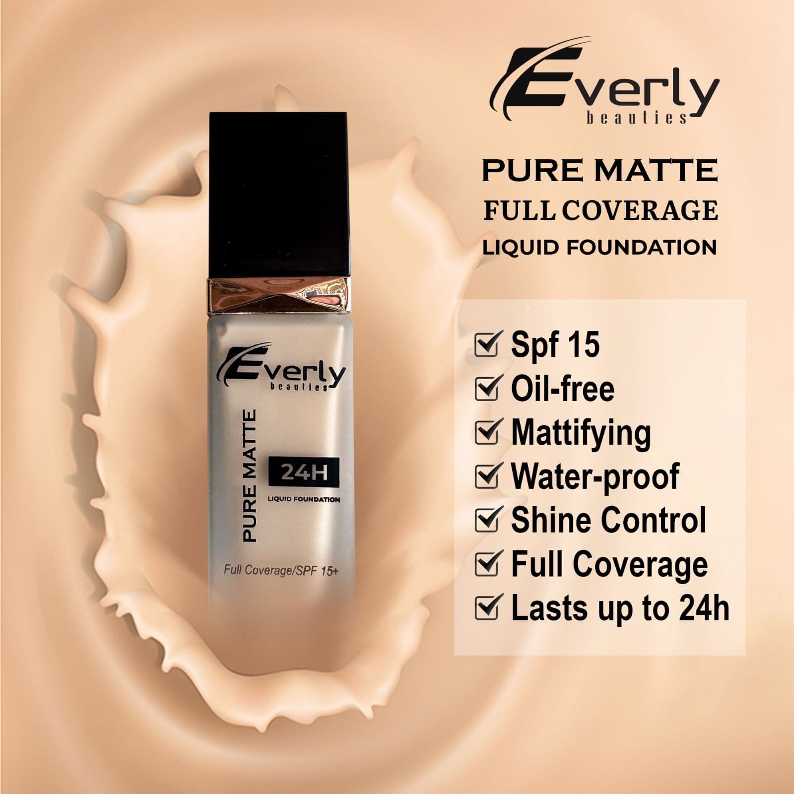 Everly Beauties Matte Full Coverage Foundation