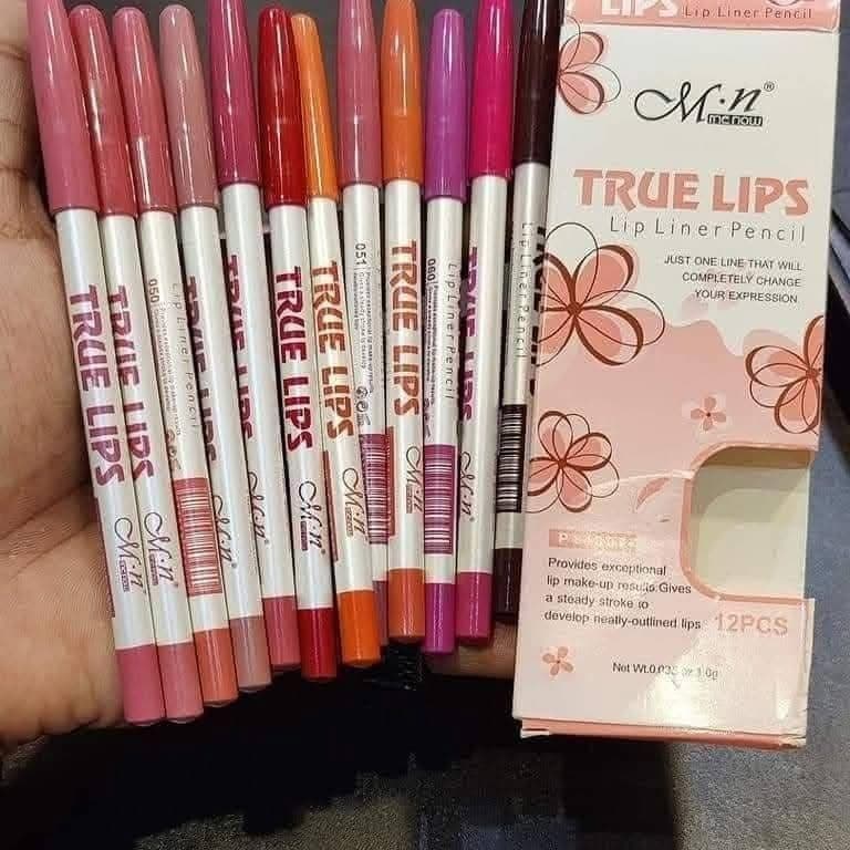 Menow True Lips Lip Liner 12 pcs Pencil Set