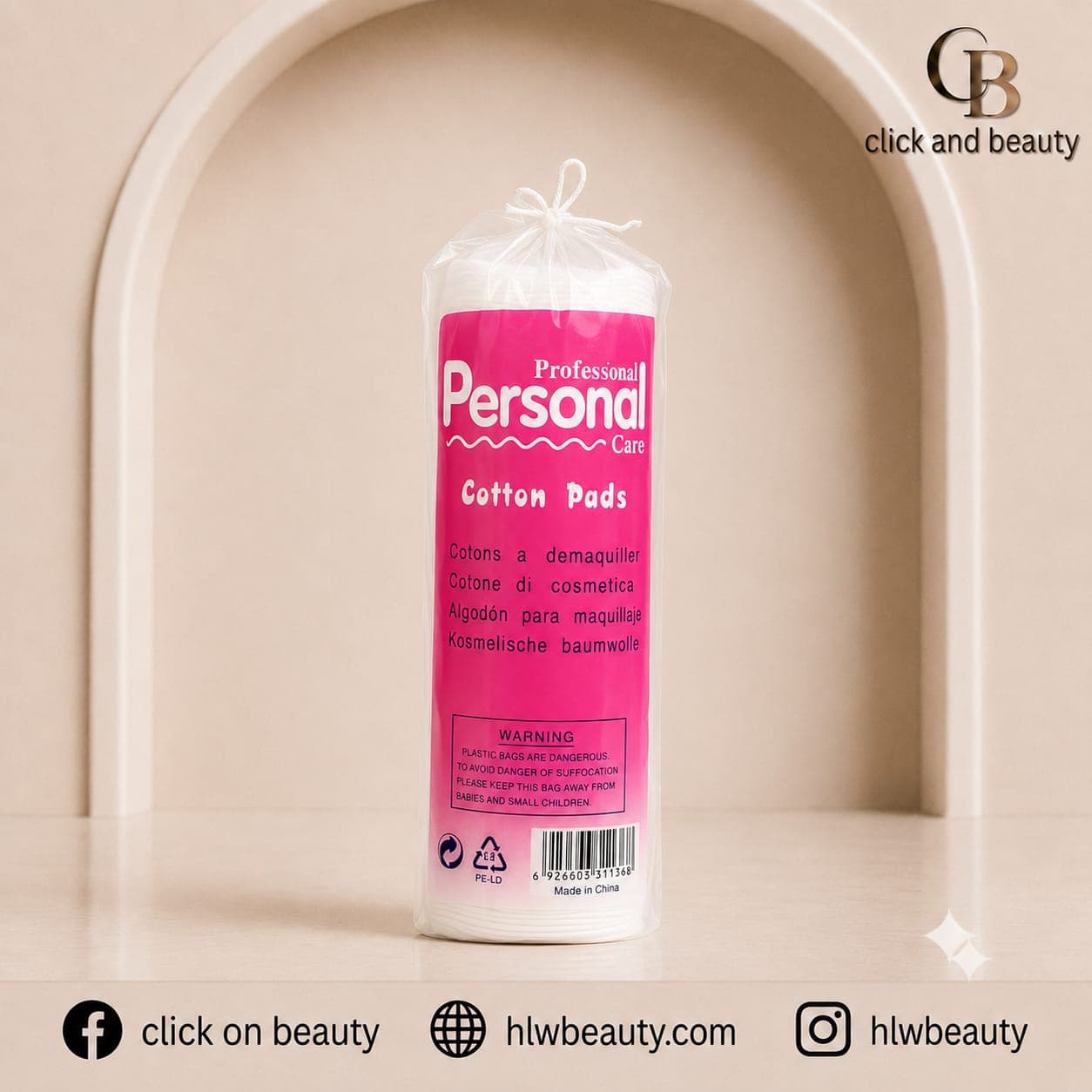 Professional Personal Care Cotton Pads
