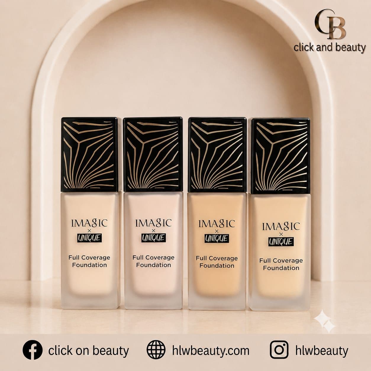 IMAGIC x UNIQUE Full Coverage Foundation Collection Set