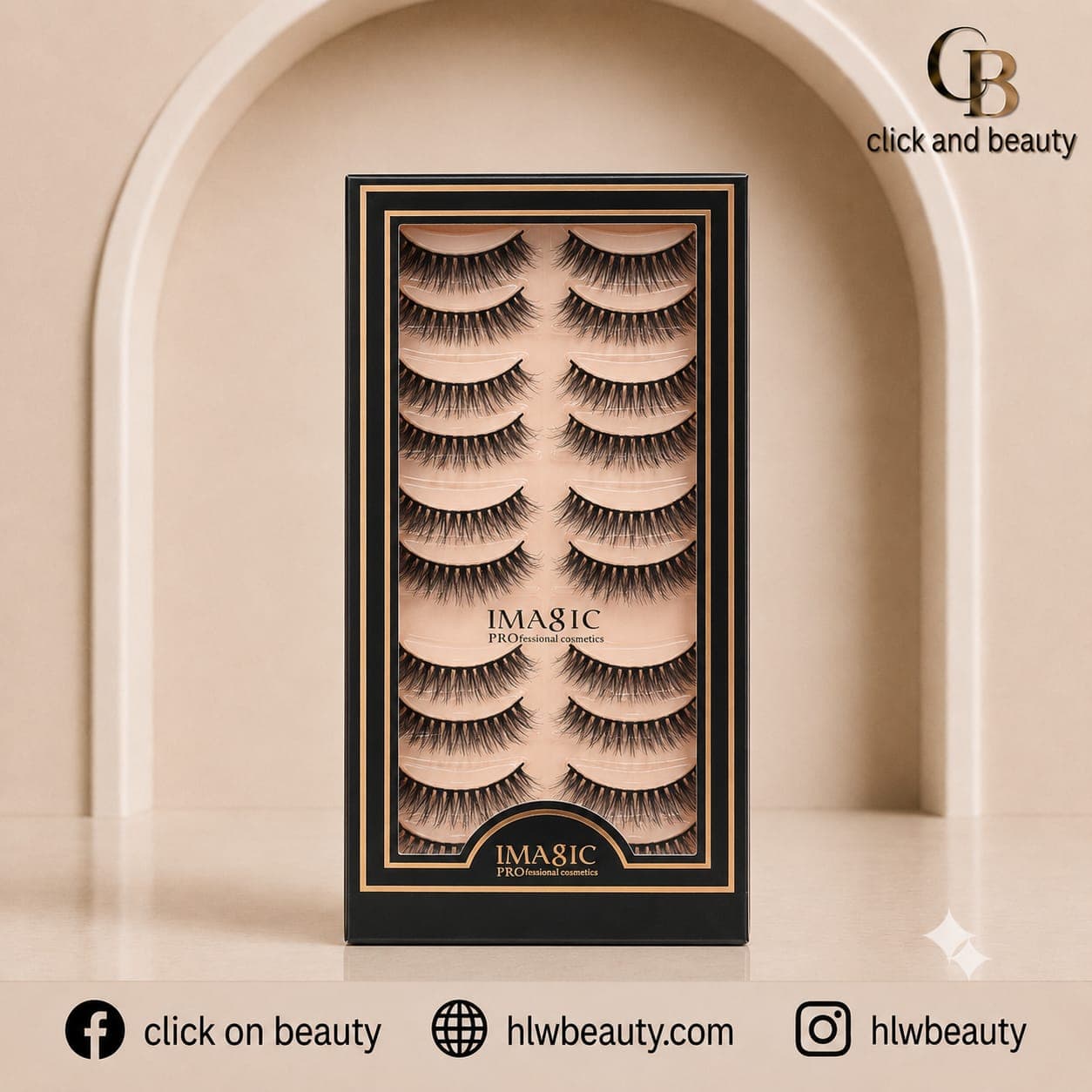 IMAGIC Professional Multi-Pair False Eyelashes Collection Box