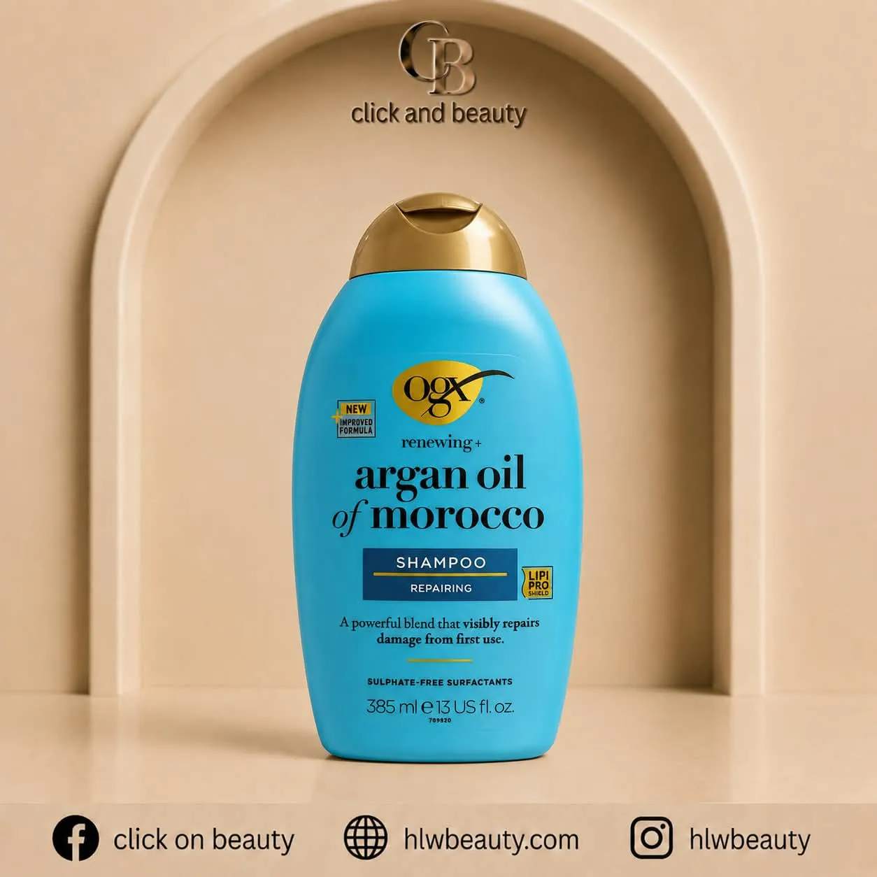 OGX Renewing + Argan Oil of Morocco Repairing Shampoo (385 ml)