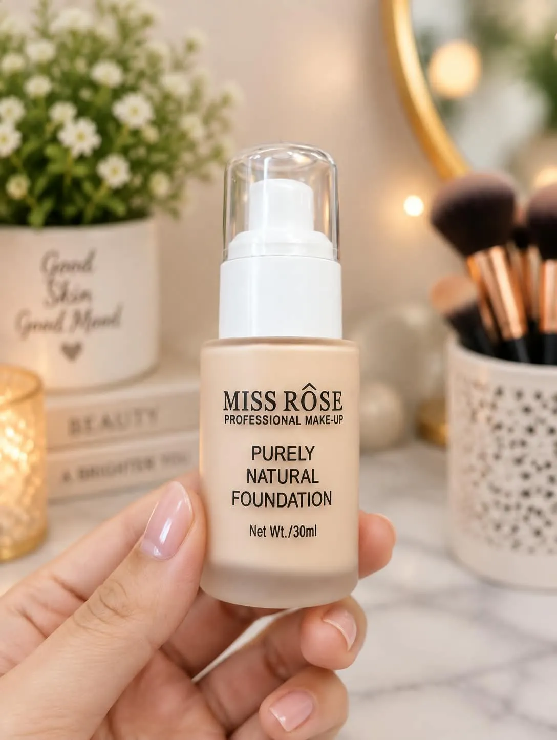 Miss Rose Purely Natural Liquid Foundation - 30ml