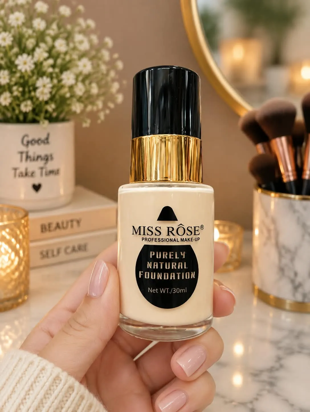 Miss Rose Purely Natural Foundation - Black Cap Edition